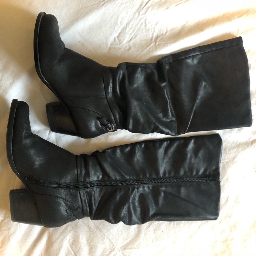 Black Under the Knee Boots
